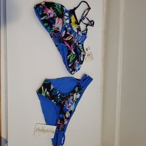 2 piece floral swimsuit